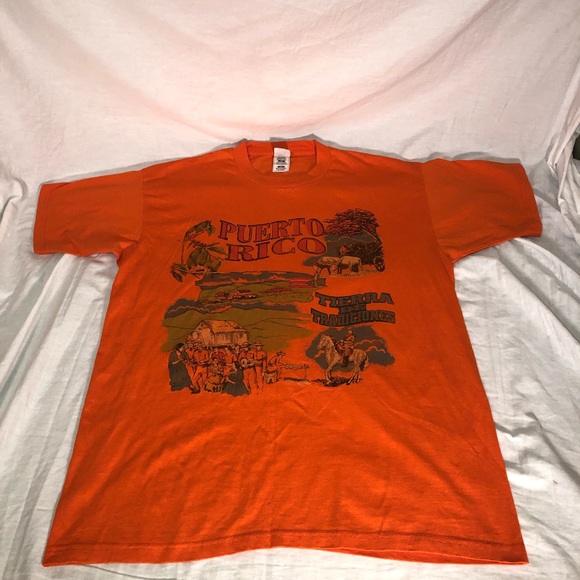 Fruit of the Loom Other - VINTAGE Men’s Puerto Rico Graphic SS Shirt Size XL